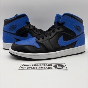 Size 12 - Air Jordan 1 Mid Royal Splatter (554724-048)